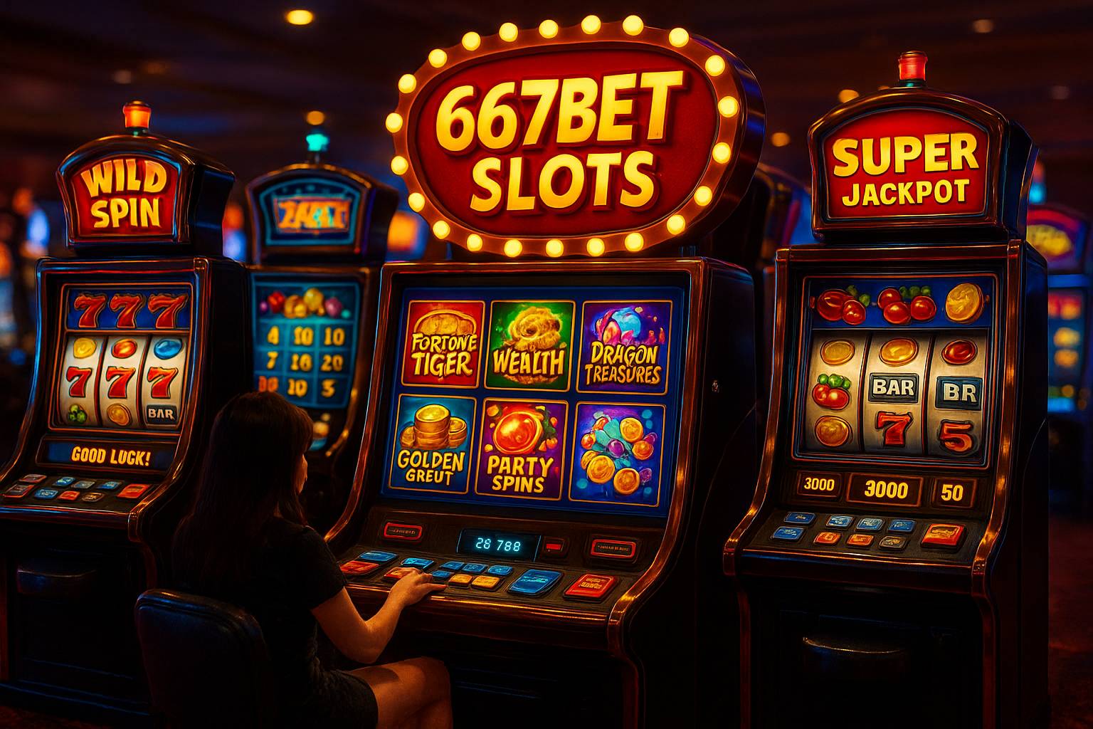 Explore o mundo das slot machines no 667BET Casino